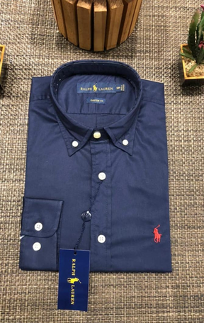 Kit 5 Camisas Sociais Manga Longa RL