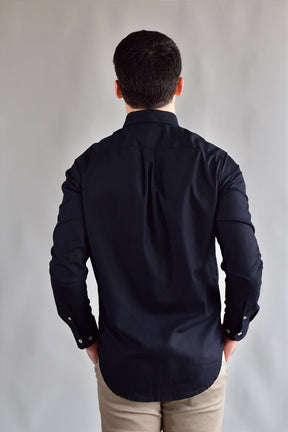 Camisa Social Lisa RL Manga Longa - Preta